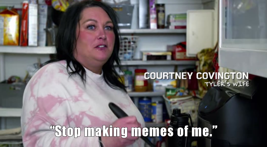 The meme features a screenshot of a woman, likely from a TV show or movie, with a shocked expression. The text overlayed on the image reads: "Stop making memes of me." This phrase is likely a quote from the show, and the meme is using it to express frustration or annoyance at being turned into a meme.